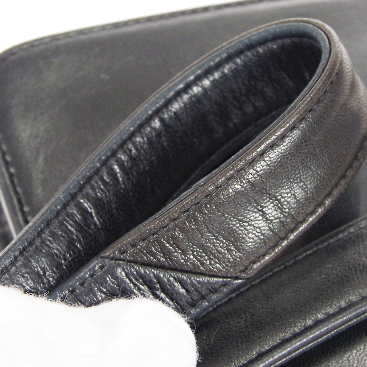 CHANEL 1989-1991 Belt Bag Black Lambskin #110