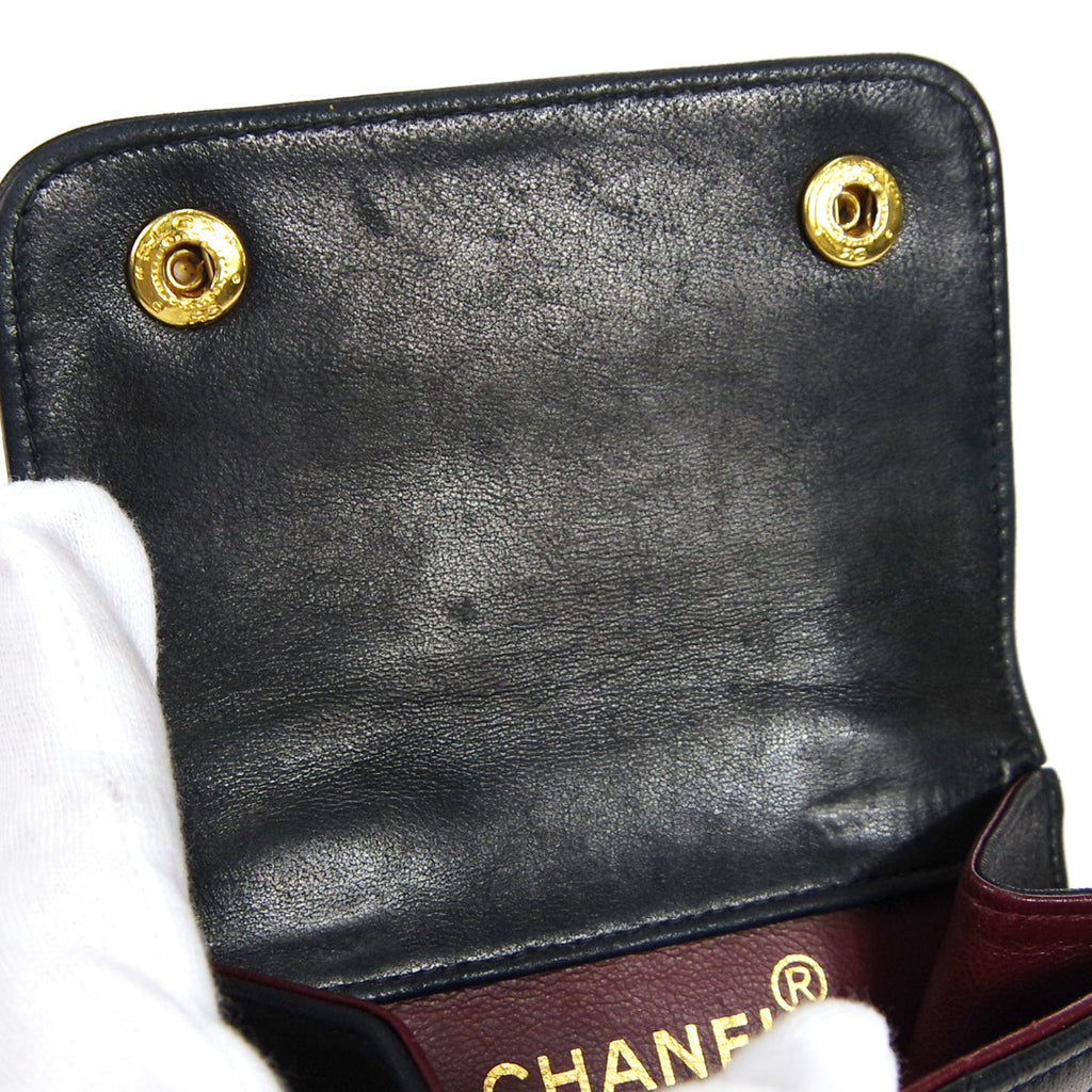 CHANEL 1989-1991 Belt Bag Black Lambskin #110