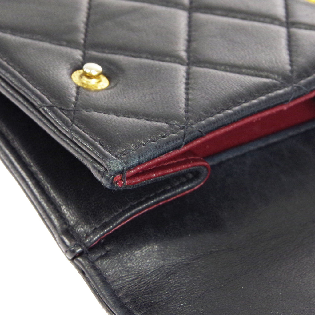 CHANEL 1989-1991 Belt Bag Black Lambskin #110