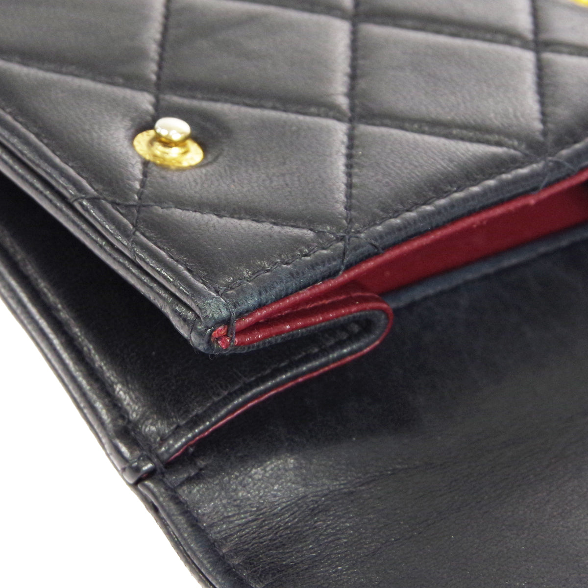 CHANEL 1989-1991 Belt Bag Black Lambskin #110