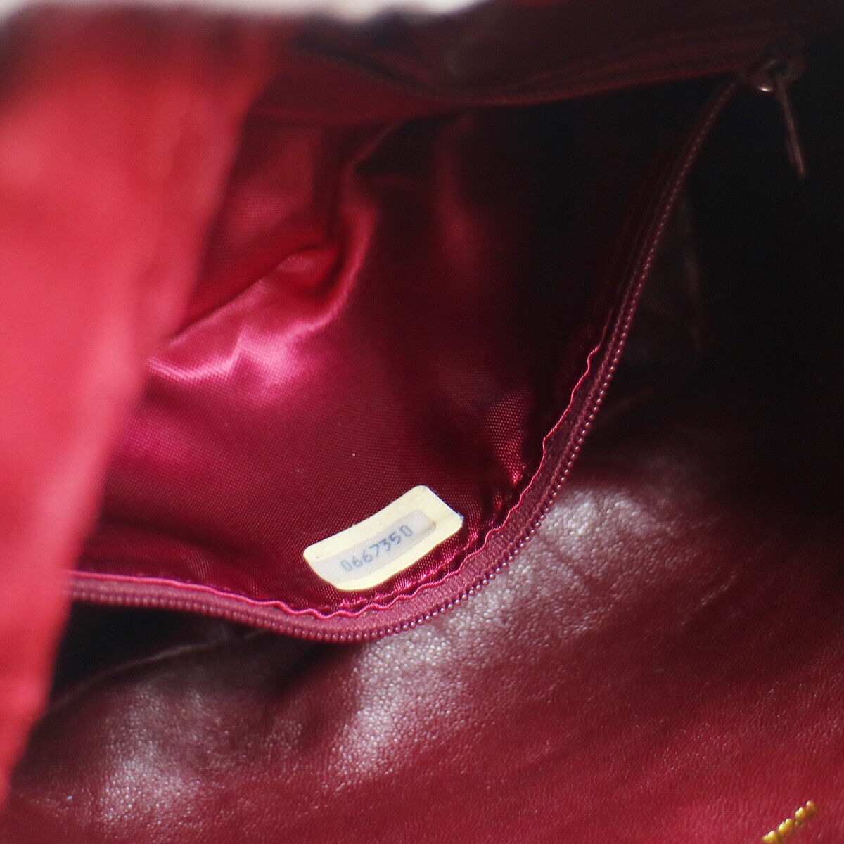 CHANEL 1986-1988 Bucket Bag Mini Red Suede