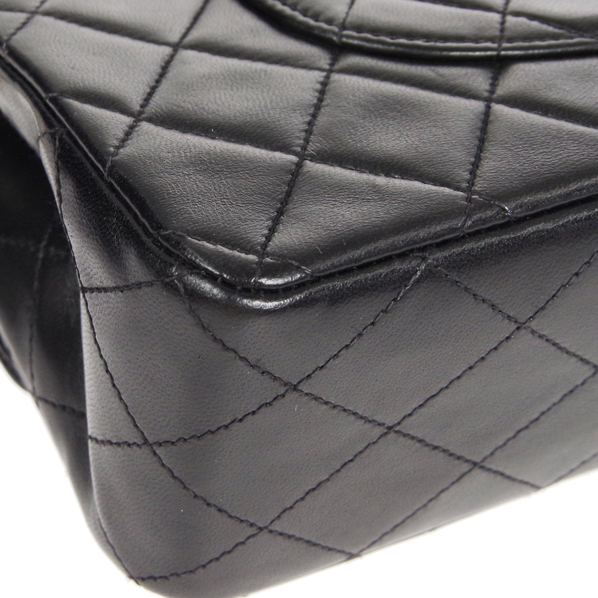 CHANEL 1994-1996 Classic Double Flap Medium Black Lambskin