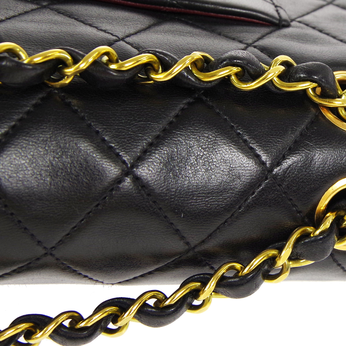 CHANEL 1994-1996 Classic Double Flap Medium Black Lambskin