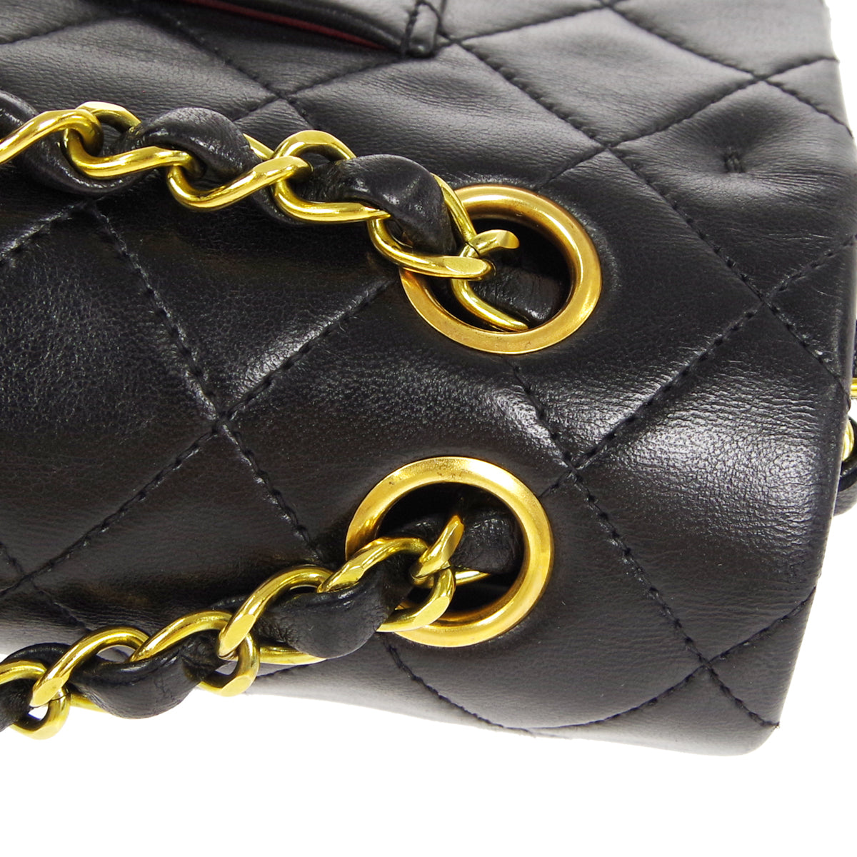 CHANEL 1994-1996 Classic Double Flap Medium Black Lambskin