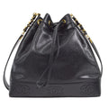 CHANEL 1994-1996 Triple CC Shoulder Bag Black Caviar