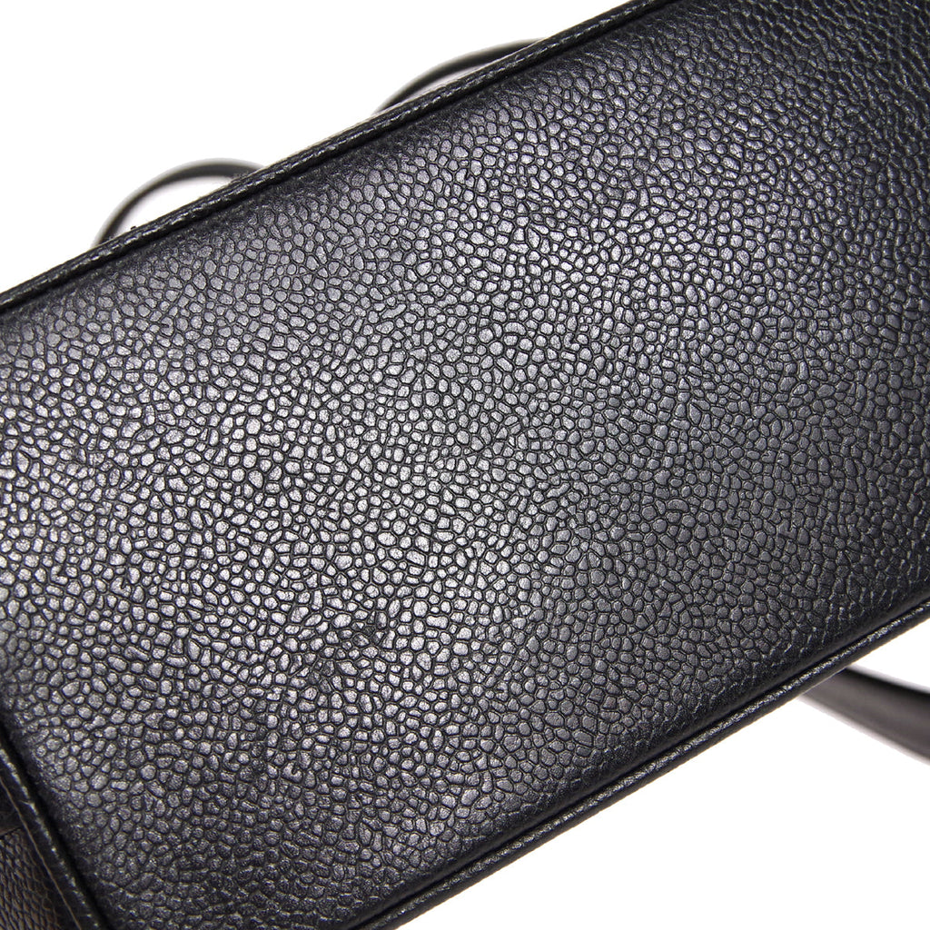 CHANEL 1994-1996 Triple CC Shoulder Bag Black Caviar