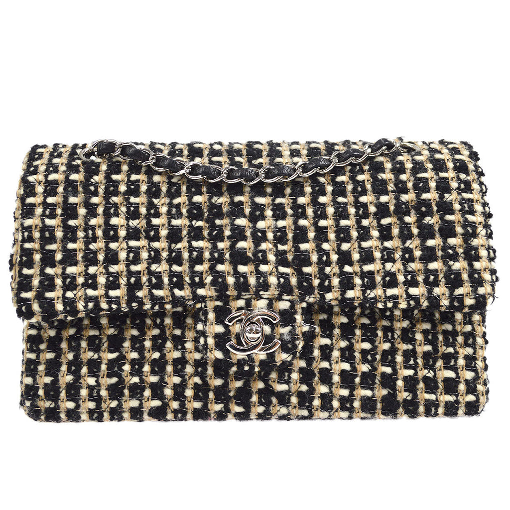 CHANEL 2001-2003 Classic Flap Medium Tweed