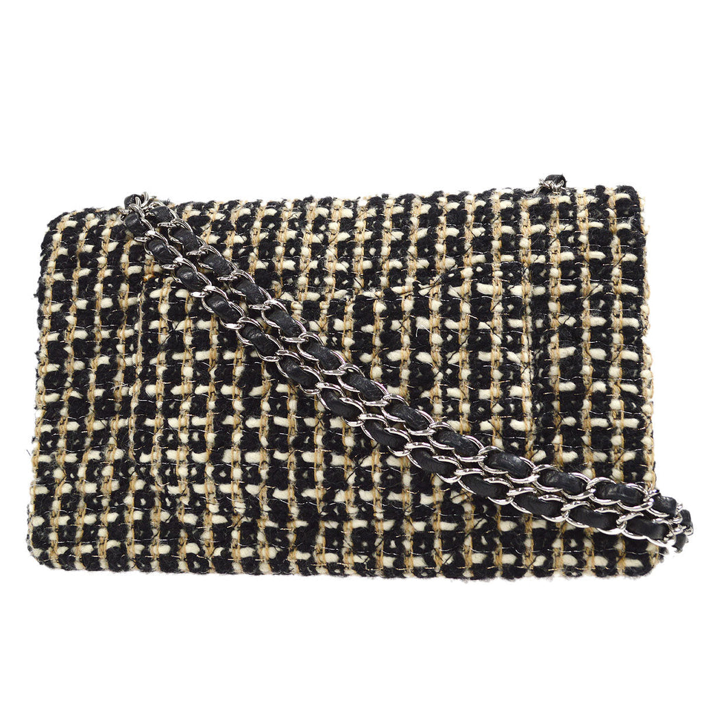 CHANEL 2001-2003 Classic Flap Medium Tweed
