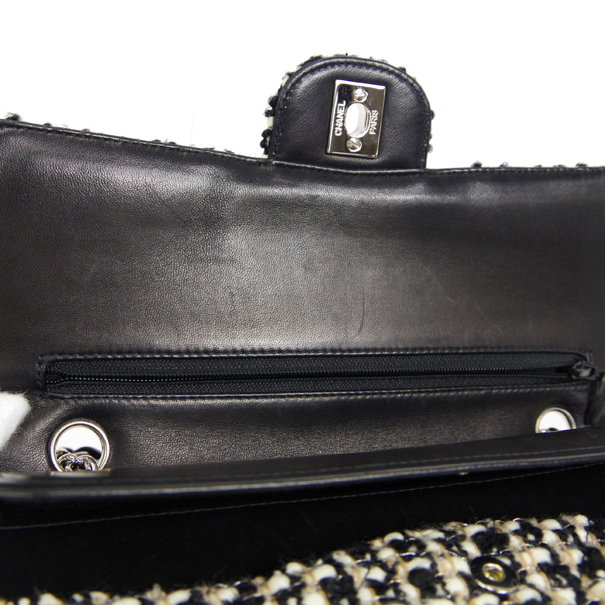 CHANEL 2001-2003 Classic Flap Medium Tweed