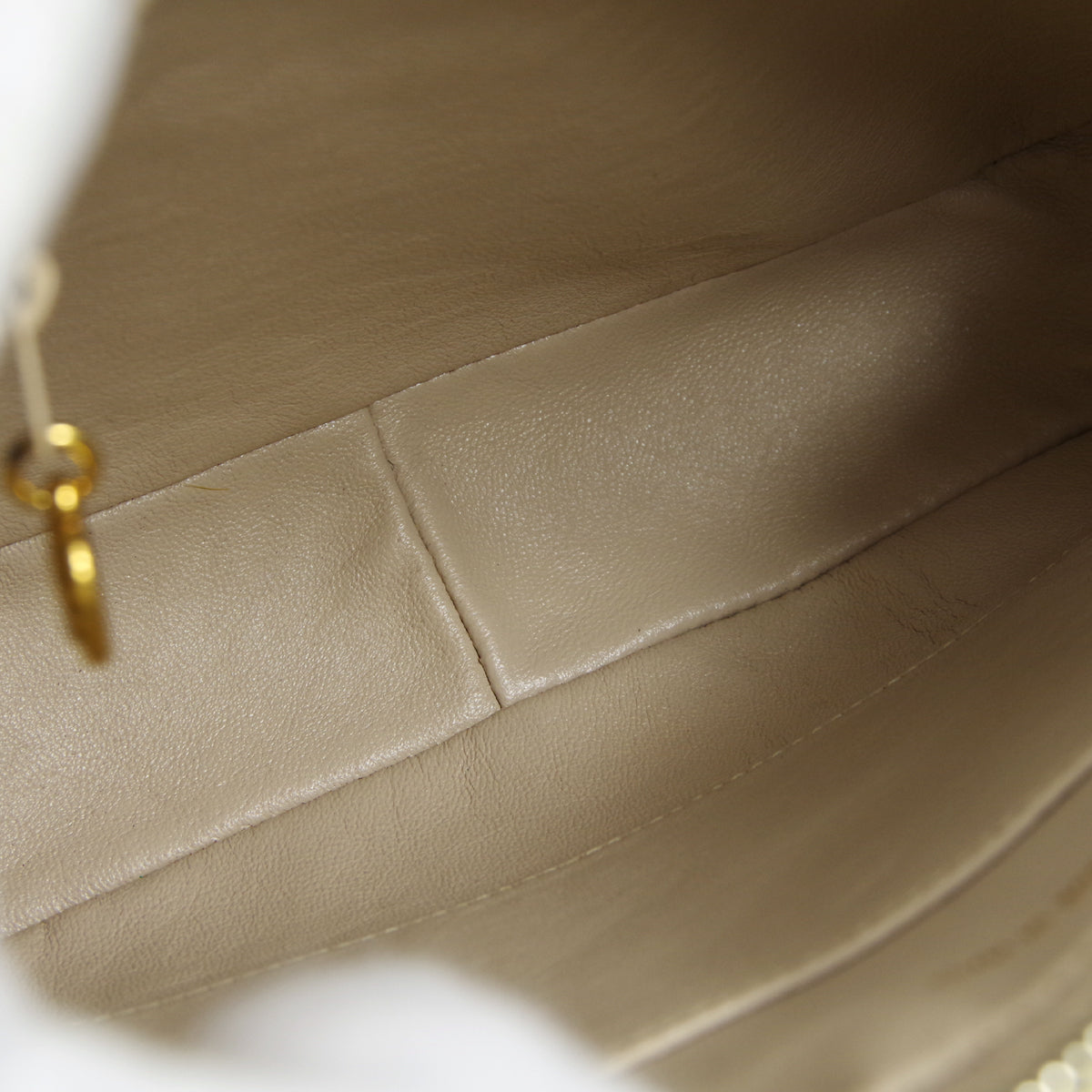 CHANEL 1994-1996 Triple CC Camera Bag Small Ivory Caviar