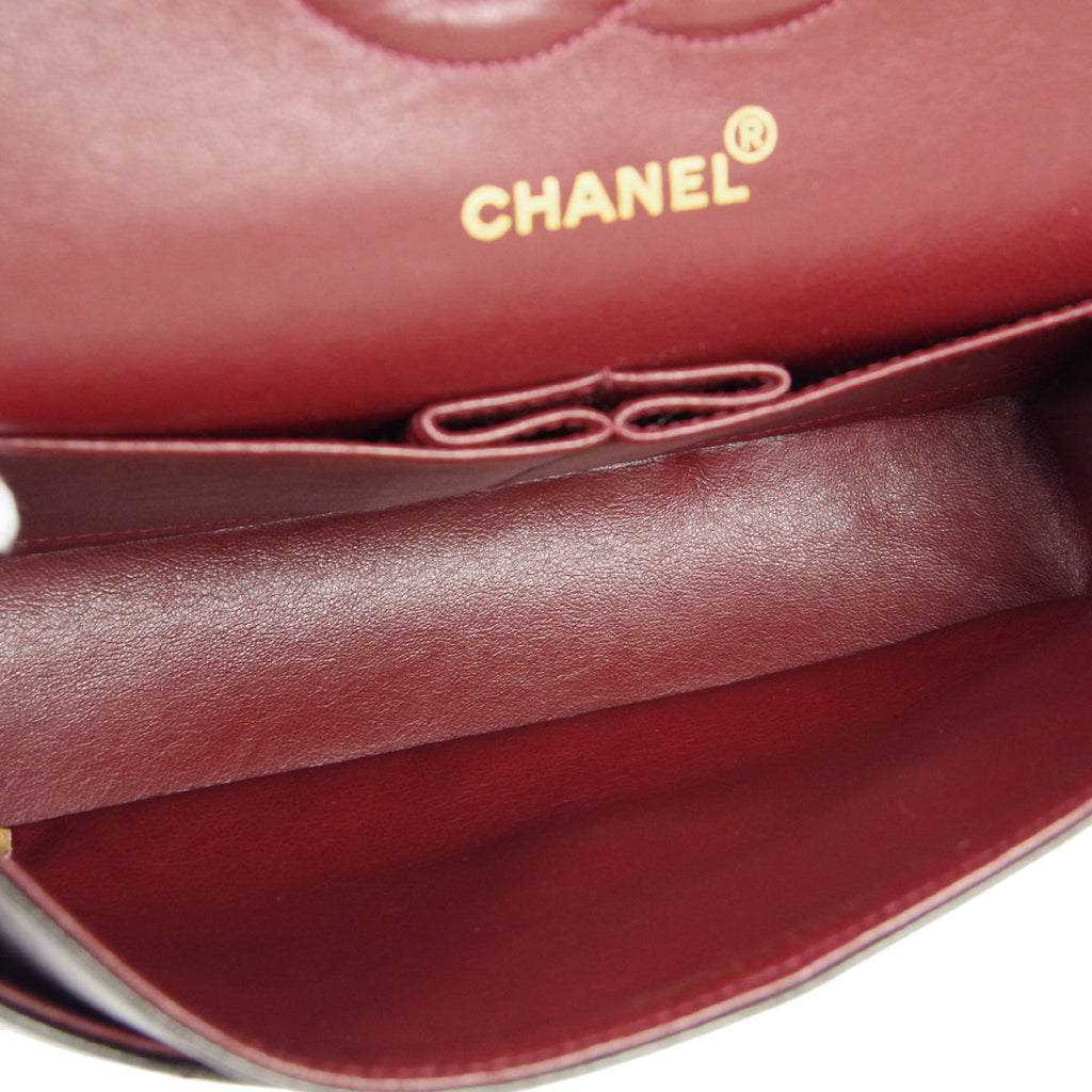 CHANEL 1991-1994 Classic Double Flap Medium Black Lambskin