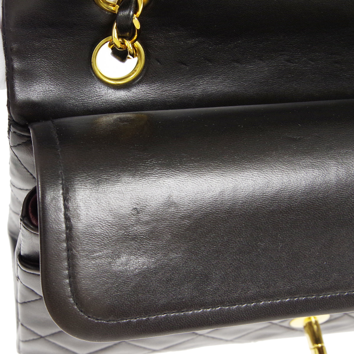 CHANEL 1991-1994 Classic Double Flap Medium Black Lambskin