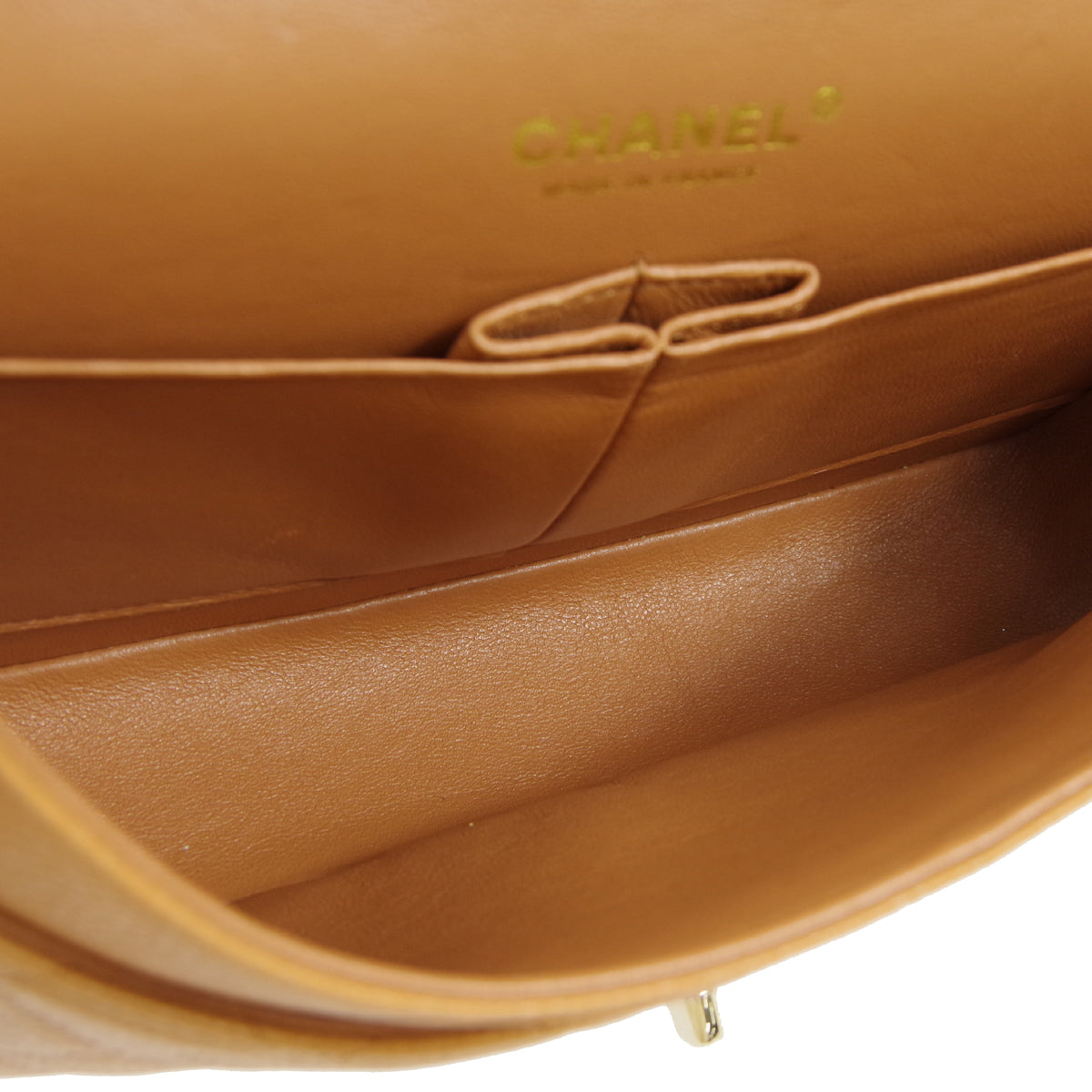 CHANEL 2005-2006 Classic Flap Medium Brown Caviar