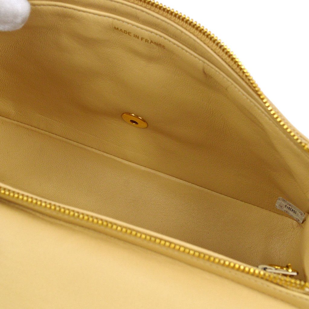 CHANEL * 1994-1996 Classic Flap Backpack Beige Lambskin