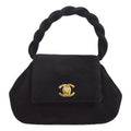 CHANEL * 1996-1997 Handbag Black Suede
