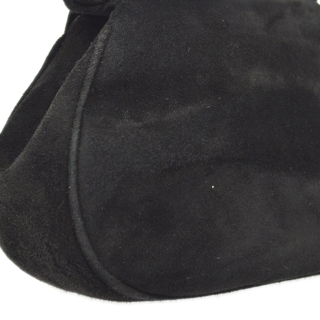 CHANEL * 1996-1997 Handbag Black Suede