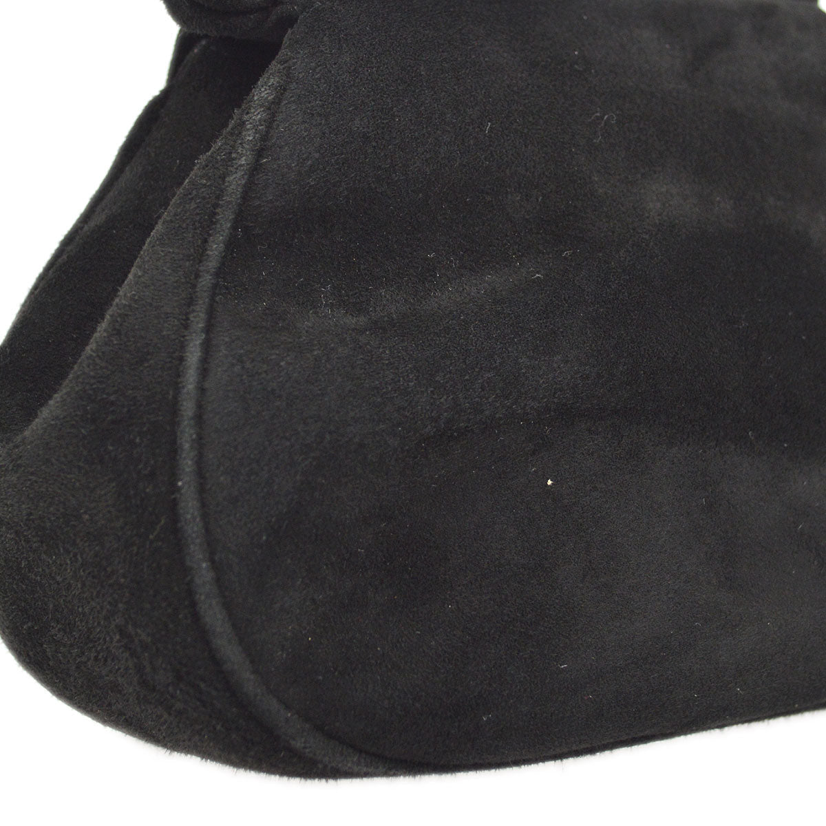 CHANEL * 1996-1997 Handbag Black Suede
