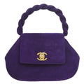 CHANEL * 1996-1997 Handbag Purple Suede