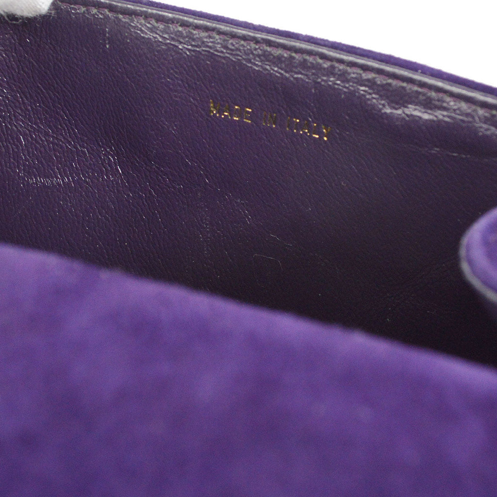 CHANEL * 1996-1997 Handbag Purple Suede