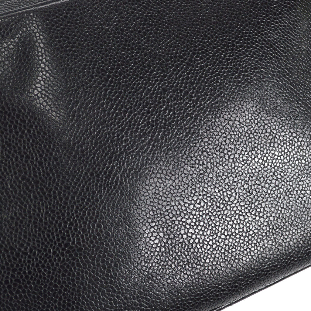 CHANEL 1994-1996 Triple CC Camera Bag Small Black Caviar