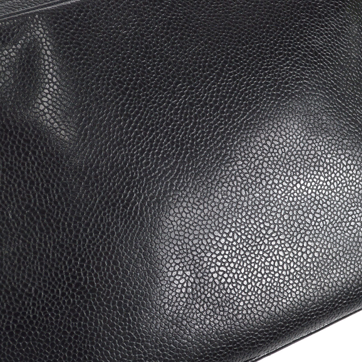 CHANEL 1994-1996 Triple CC Camera Bag Small Black Caviar