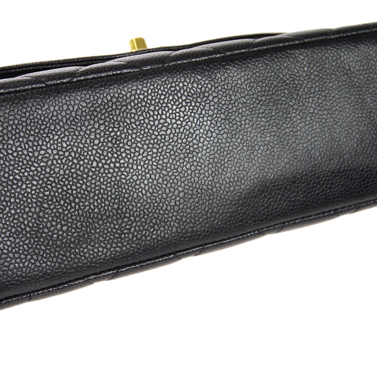 CHANEL 1997-1999 Tall Diana Flap Medium Black Caviar