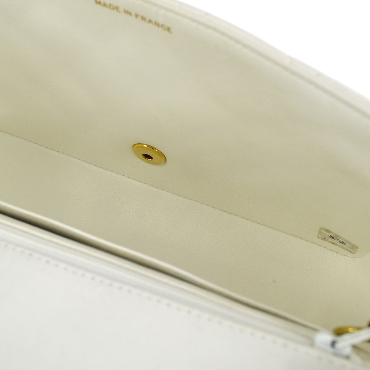 CHANEL 1994-1996 Diana Flap Medium White Lambskin