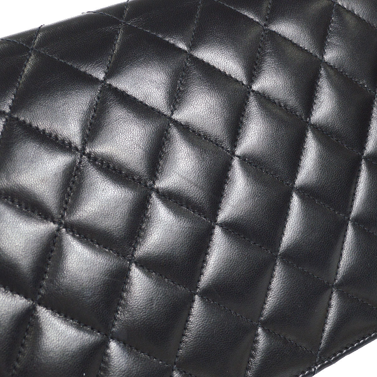 CHANEL 2005-2006 CC Turnlock Full Flap Small Black Lambskin