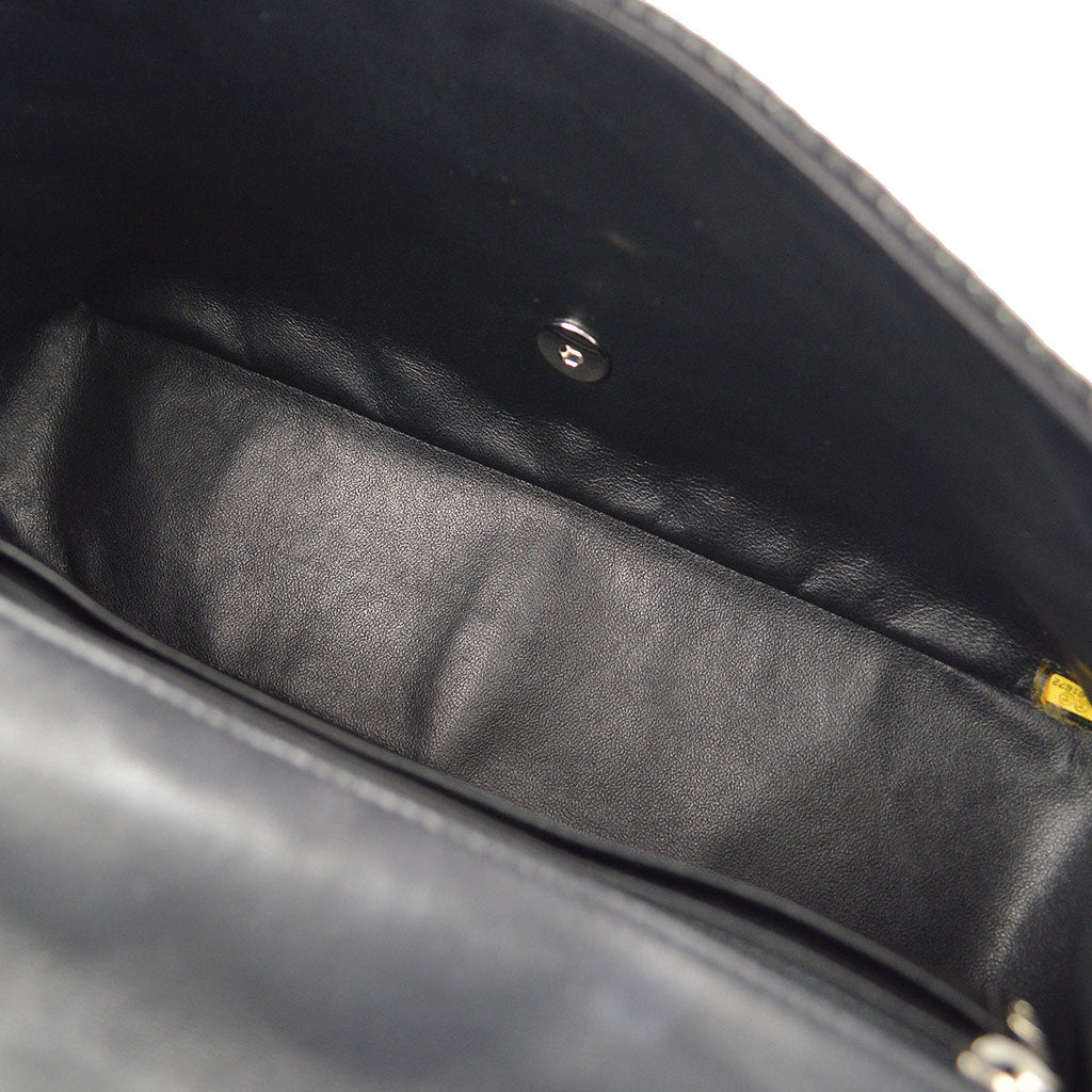 CHANEL 2006-2008 Perforated Classic Flap Jumbo Black