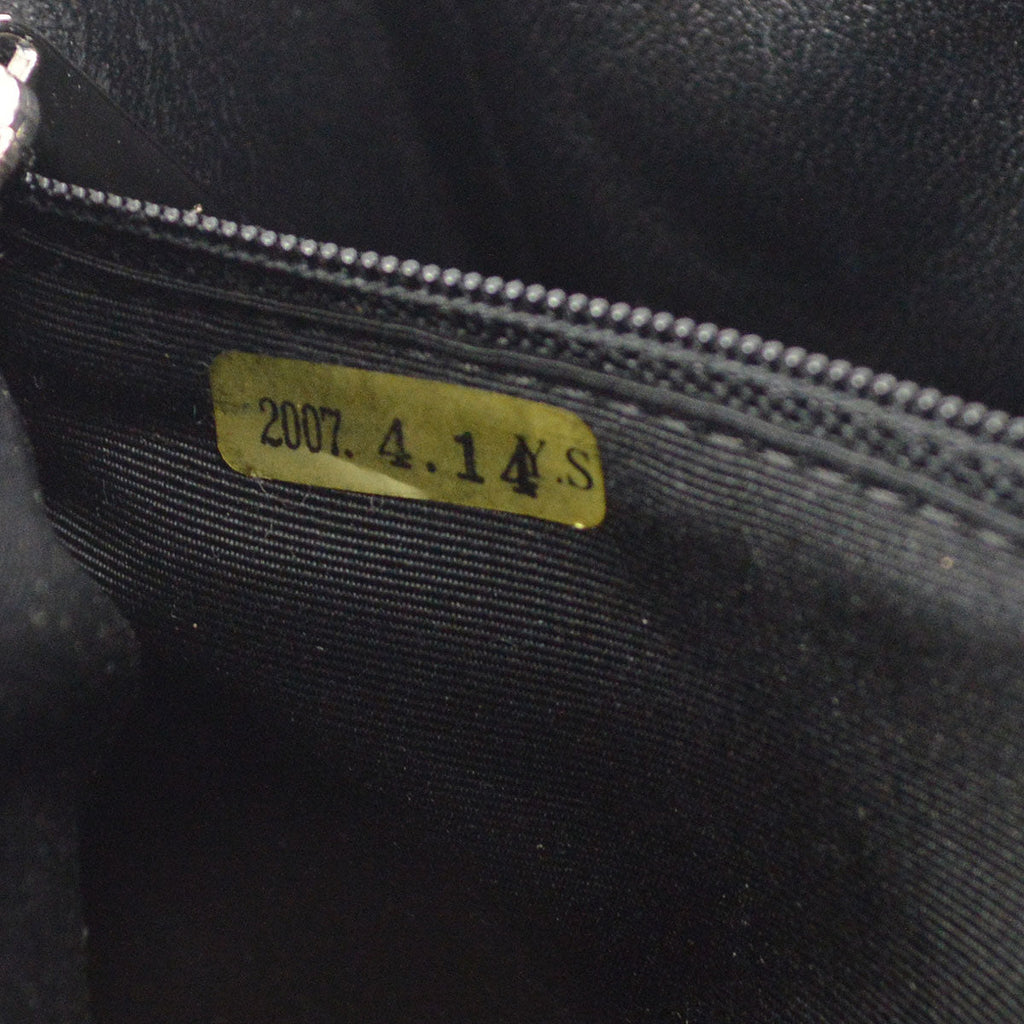 CHANEL 2006-2008 Perforated Classic Flap Jumbo Black