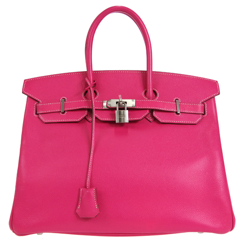 HERMES 2011 BIRKIN 35 Rose Tyrien Epsom