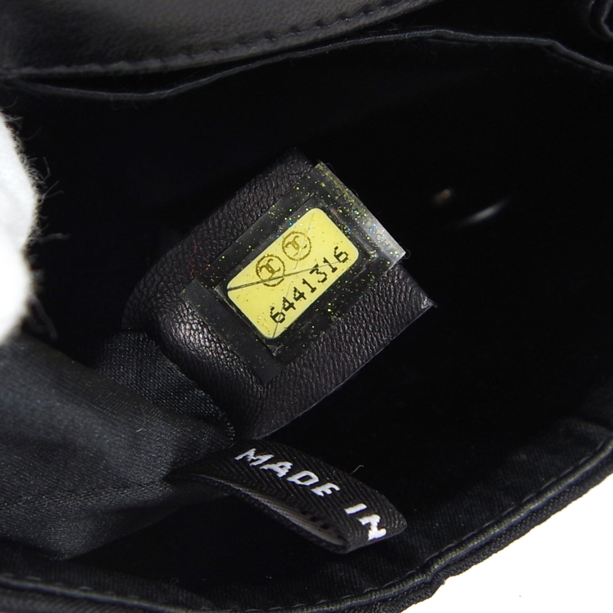 CHANEL 2000-2001 New Travel Line East West Black Jacquard