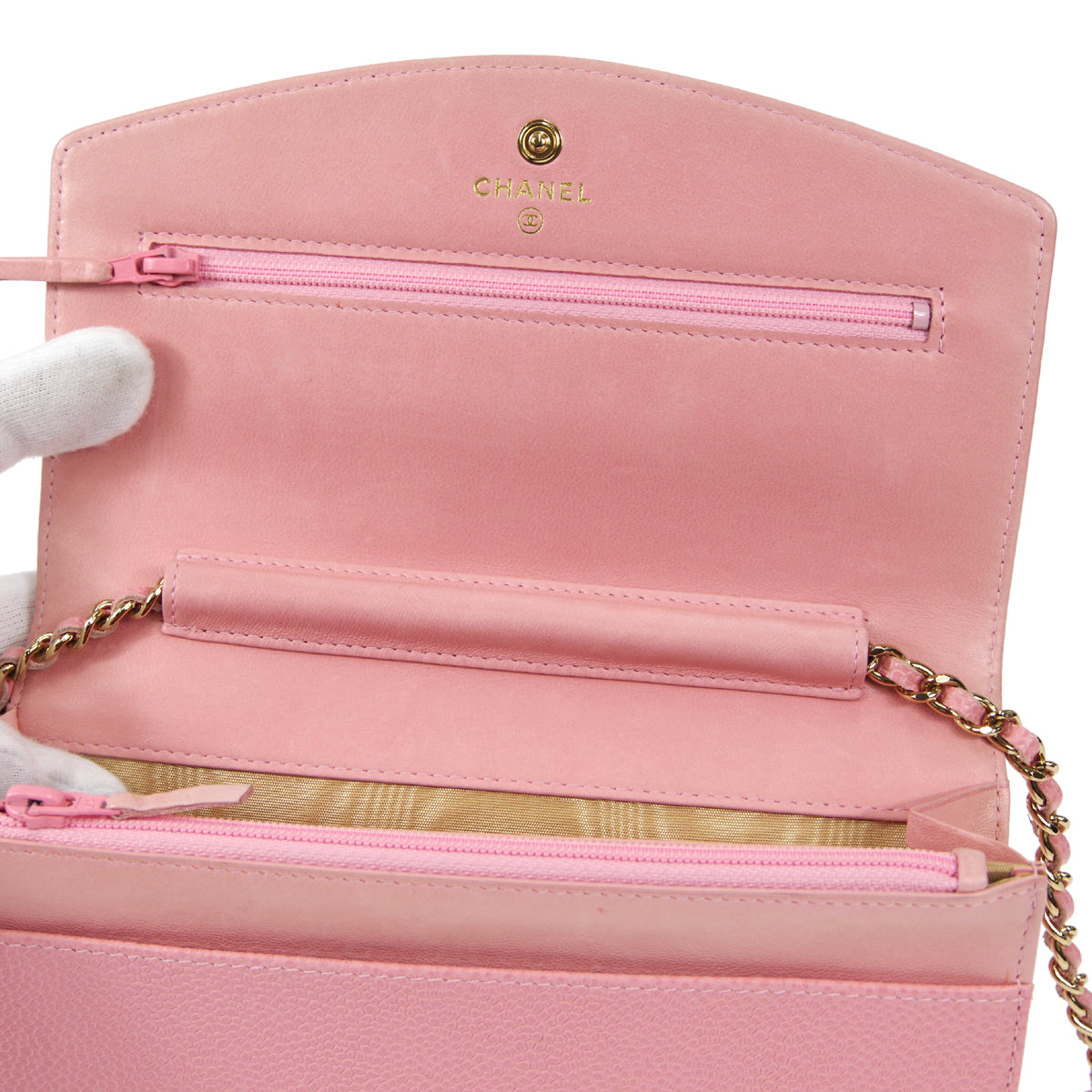 CHANEL 2003-2004 Timeless WOC Pink Caviar