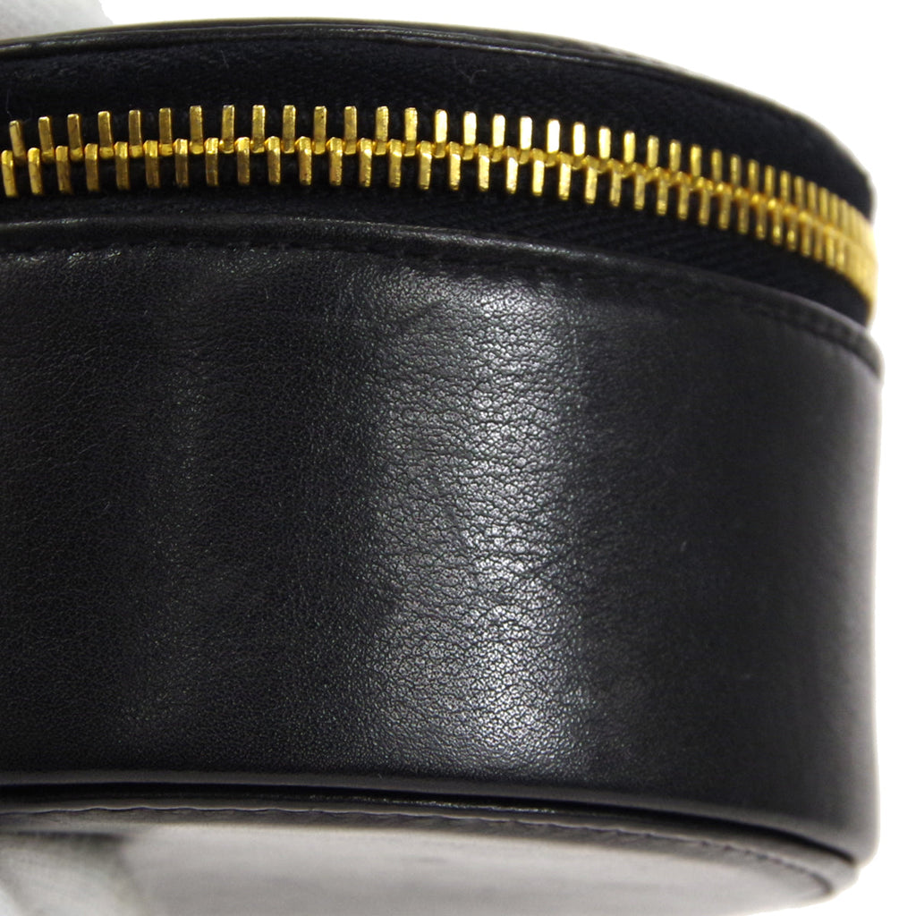 CHANEL 1994-1996 Timeless Jewelry Case Black Lambskin