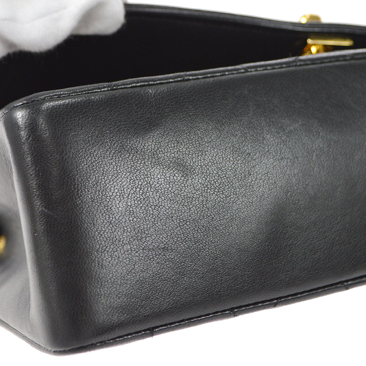 CHANEL 1989-1991 Diana Flap Medium Black Lambskin