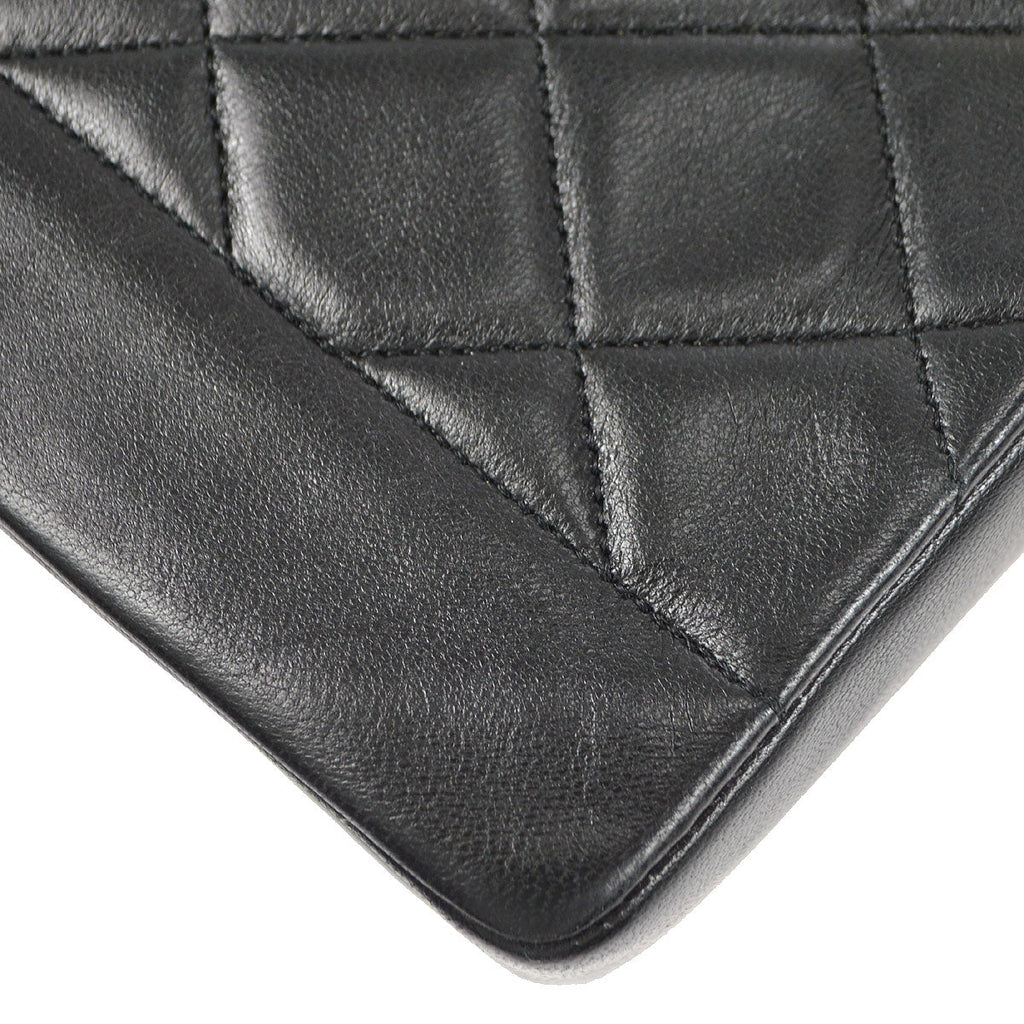 CHANEL 1989-1991 Diana Flap Medium Black Lambskin