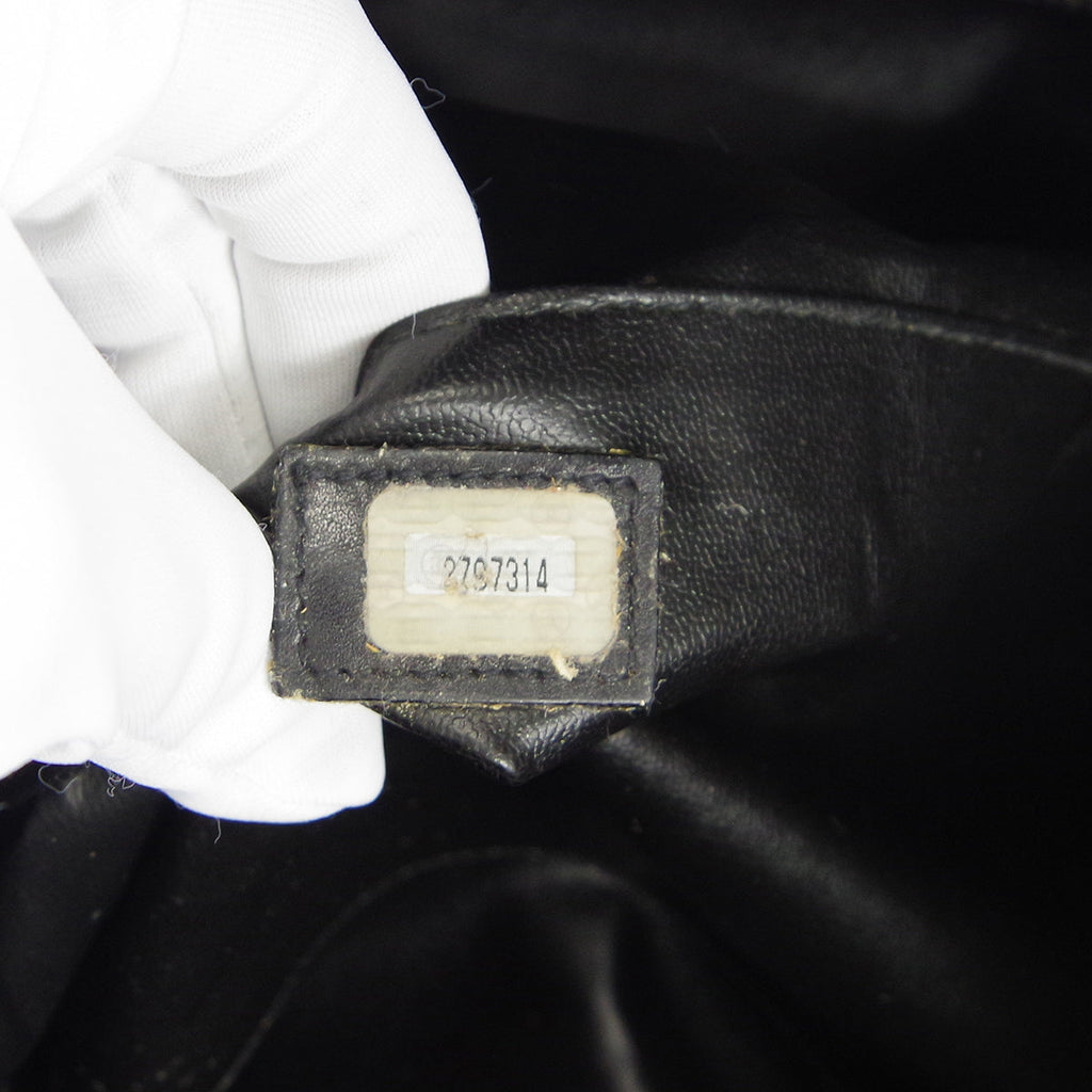 CHANEL 1991-1994 Cosmoline Supermodel Bag Black Calfskin