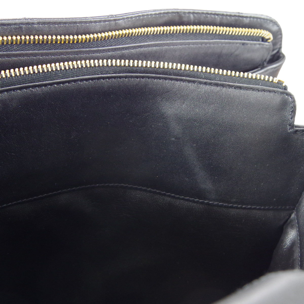 CHANEL 1991-1994 Cosmoline Supermodel Bag Black Calfskin