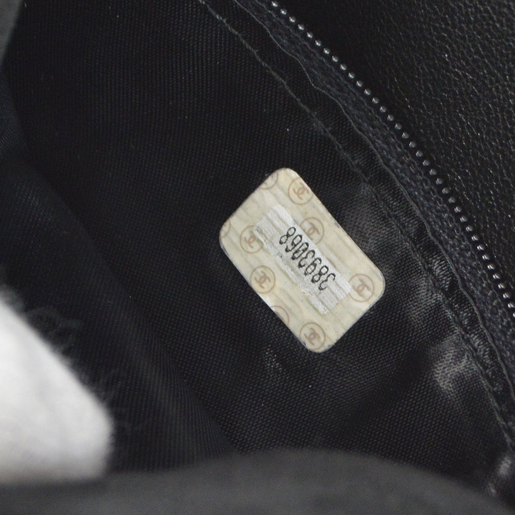 CHANEL 1994-1996 Pocket Camera Bag Mini Black Suede