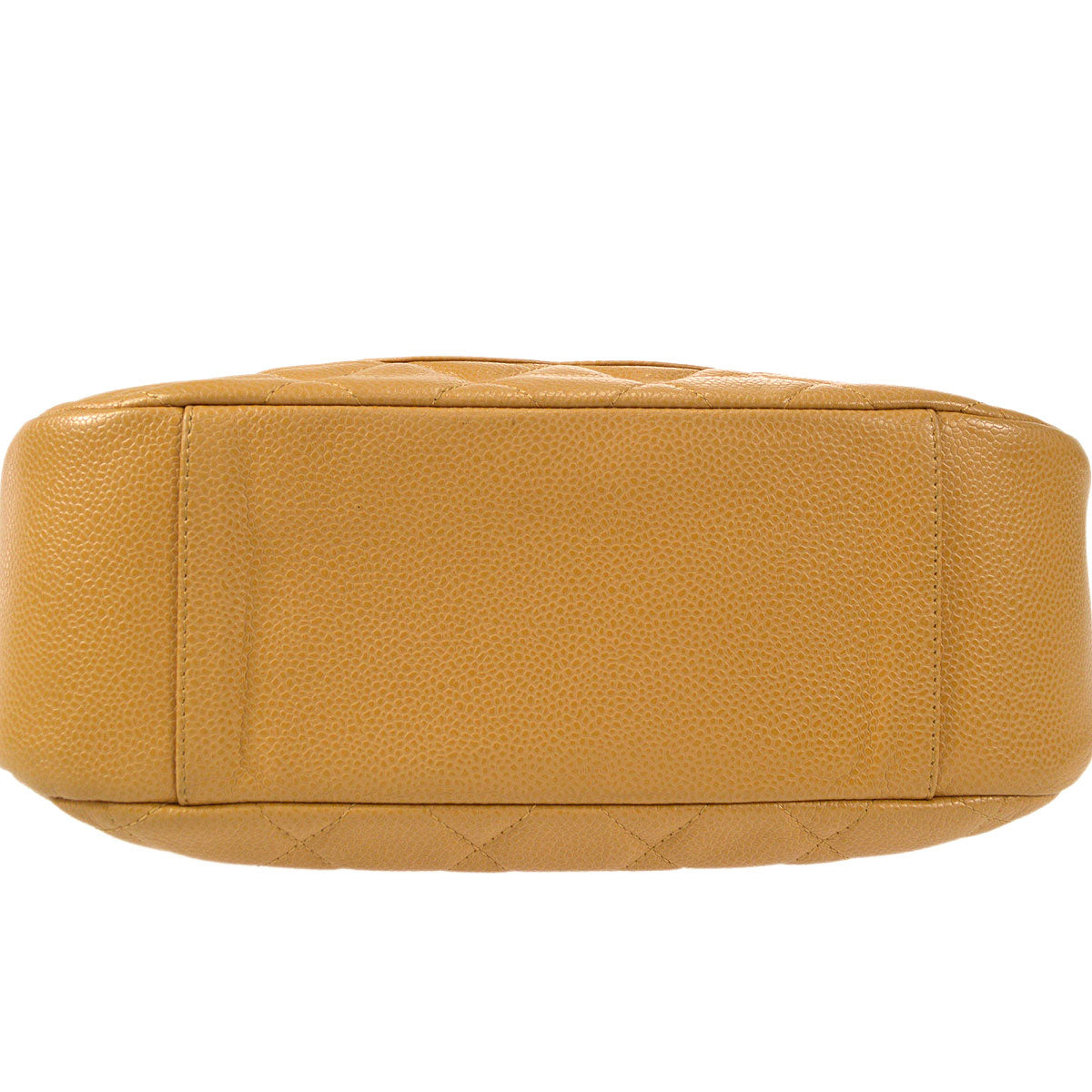 CHANEL 2004-2005 Hobo Bag Camel Caviar