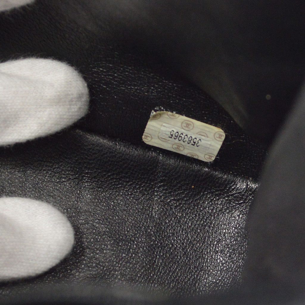 CHANEL 1994-1996 Pocket Tote Medium Black Caviar