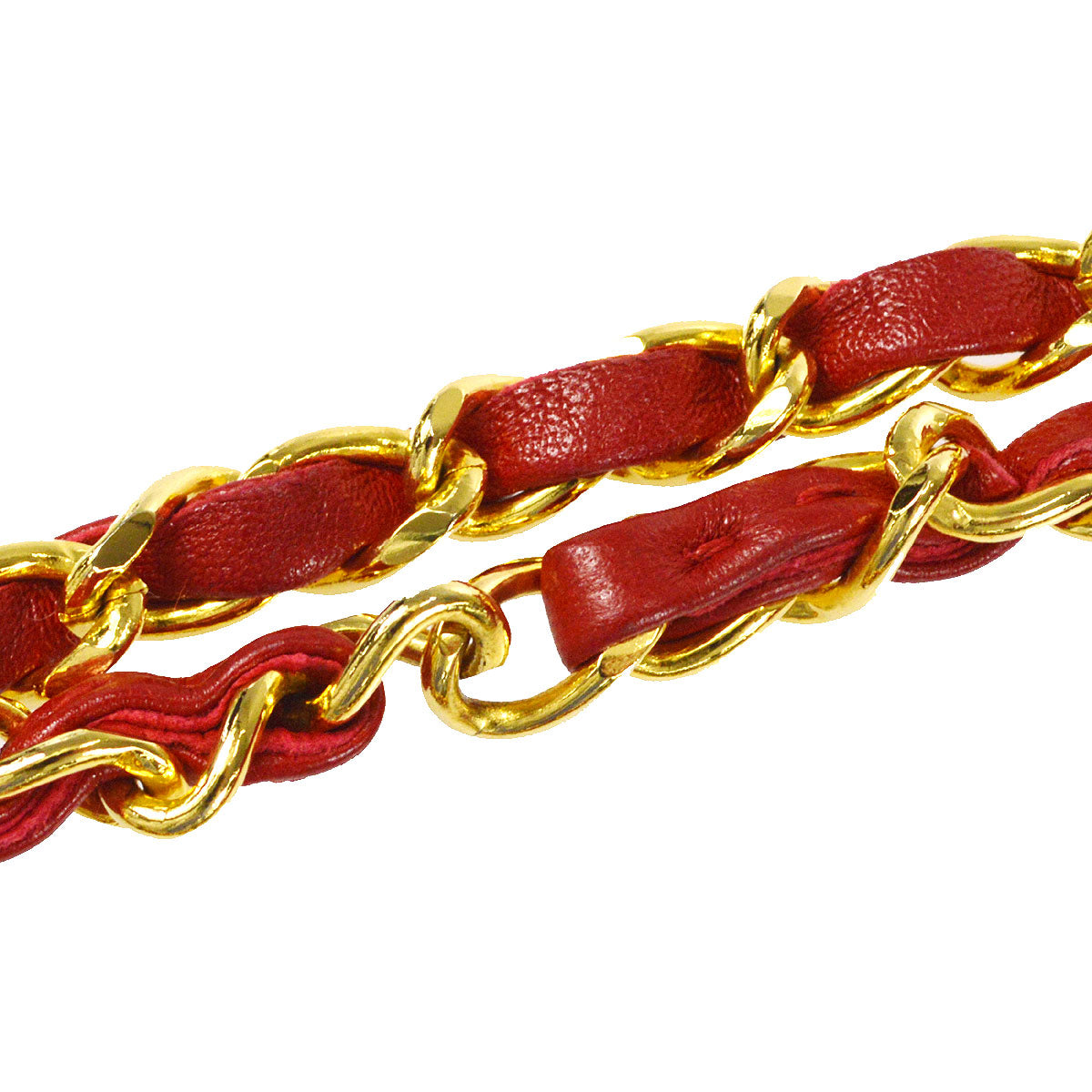 CHANEL 1989-1991 Classic Double Flap Medium Red Lambskin