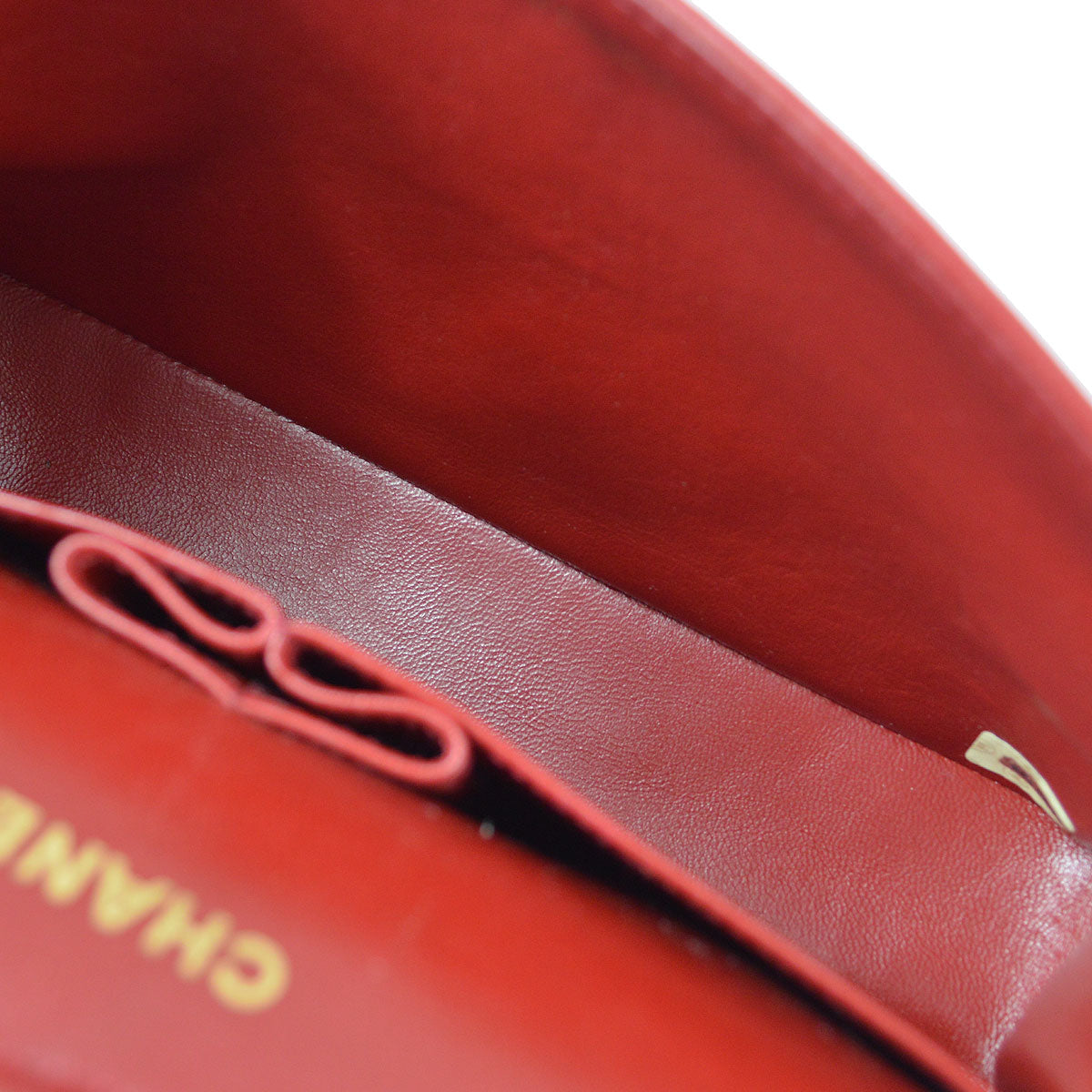 CHANEL 1989-1991 Classic Double Flap Medium Red Lambskin