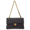 CHANEL 1996-1997 Double Face Classic Flap Small Black Lambskin