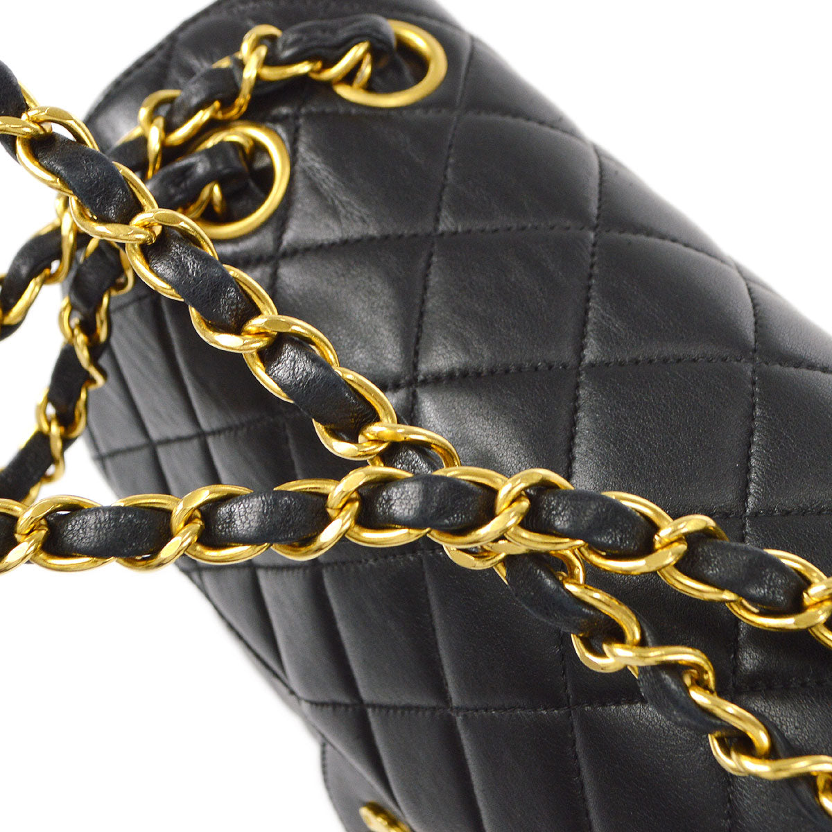 CHANEL 1996-1997 Double Face Classic Flap Small Black Lambskin