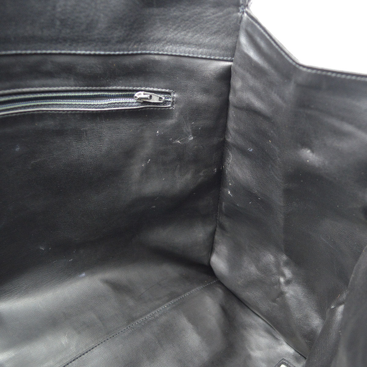 CHANEL 1989-1991 Cosmoline Supermodel Bag Black Calfskin