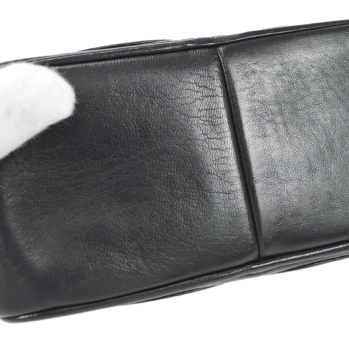 CHANEL 1986-1988 Camera Bag Mini Black Lambskin