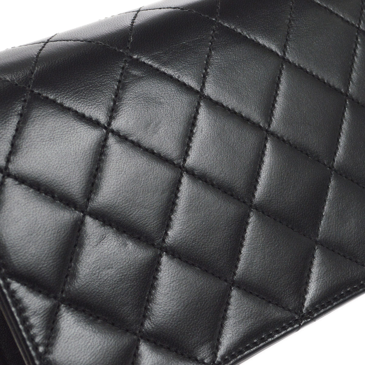CHANEL 2006-2008 CC Turnlock Full Flap Mini Black Lambskin