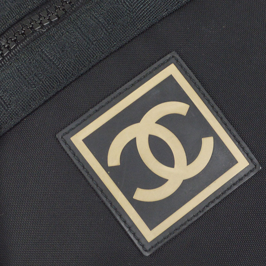 CHANEL 2003-2004 Sport Line Bum Bag Black