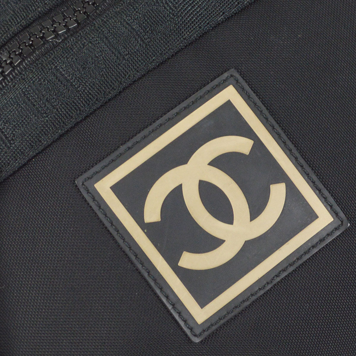 CHANEL 2003-2004 Sport Line Bum Bag Black